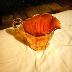 Vintage pink depression creamer cup